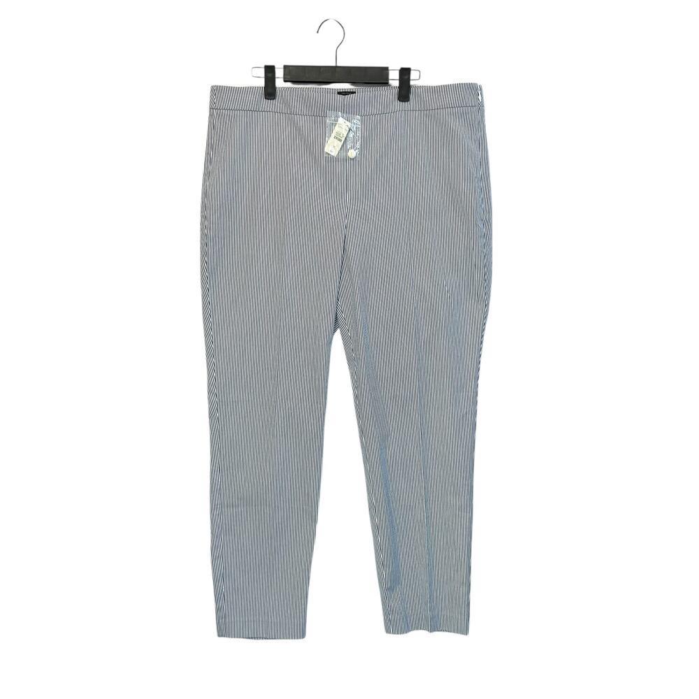 Talbots Chatham Striped Ankle Pants NWT Women's Sz 16 Blue White Slim Preppy